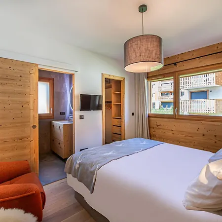 Appartement Chic Alpin De 100M² Avec Balcon Et Garage, Proche Centre Megeve - Fr-1-569-100 Apartment *